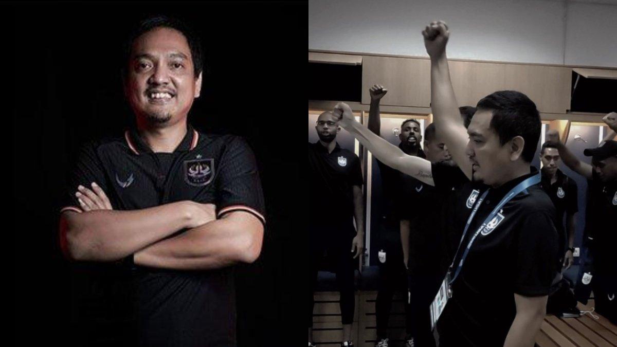Kolase foto bos PSIS Semarang, Yoyok Sukawi (kiri) yang memberikan semangat kepada skuad Laskar Mahesa Jenar di Liga 1 2023 (kanan).