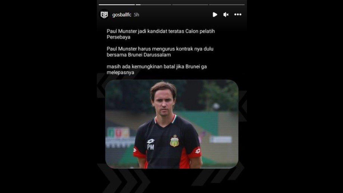 Rumor Paul Munster yang diminati oleh Persebaya Surabaya di Liga 1 2023.
