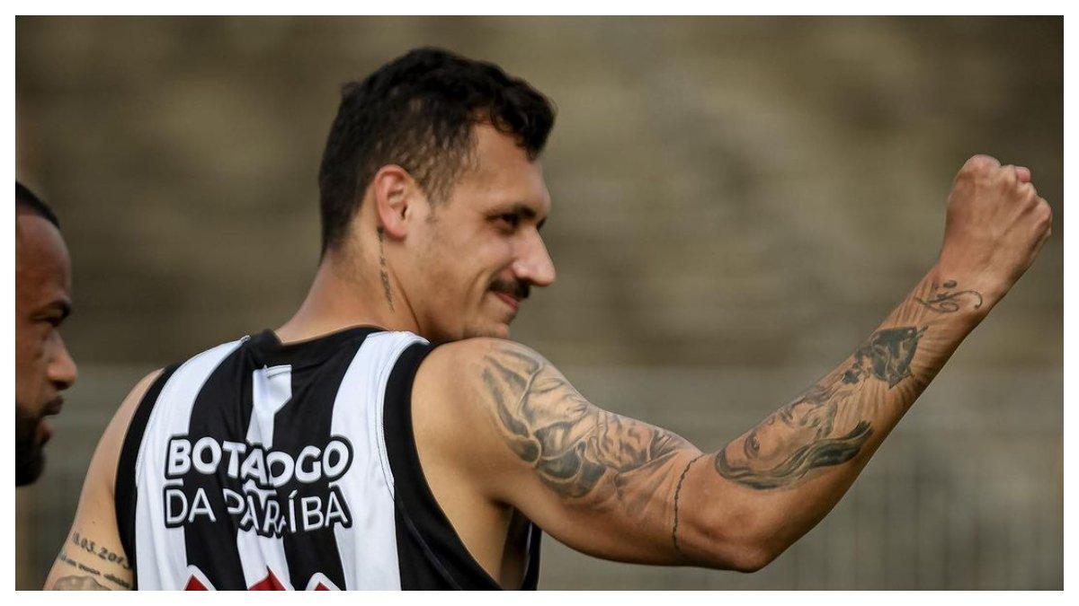 Foto Bruno Mota saat terakhir kali berlatih bersama Botafogo-PB.