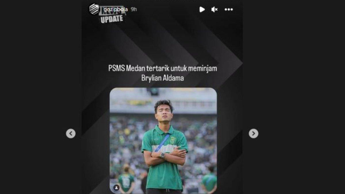 Brylian Aldama masuk lis belanja PSMS Medan di bursa transfer paruh musim 2023/2024.