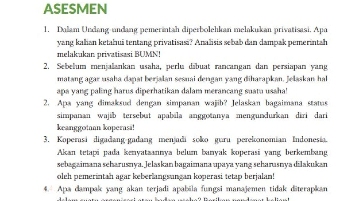 KUNCI JAWABAN - Soal asesmen halaman 45 bab 1 diakses dari buku.kemdikbud.go.id Selasa (8/4/2025).