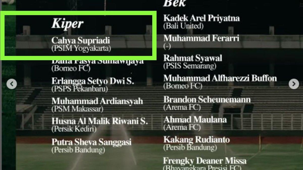 BURSA TRANSFER PSIM YOGYAKARTA - Cahya Supriadi dikenalkan sebagai penggawa PSIM Yogyakarta saat dipanggil Timnas U-23 Indonesia.