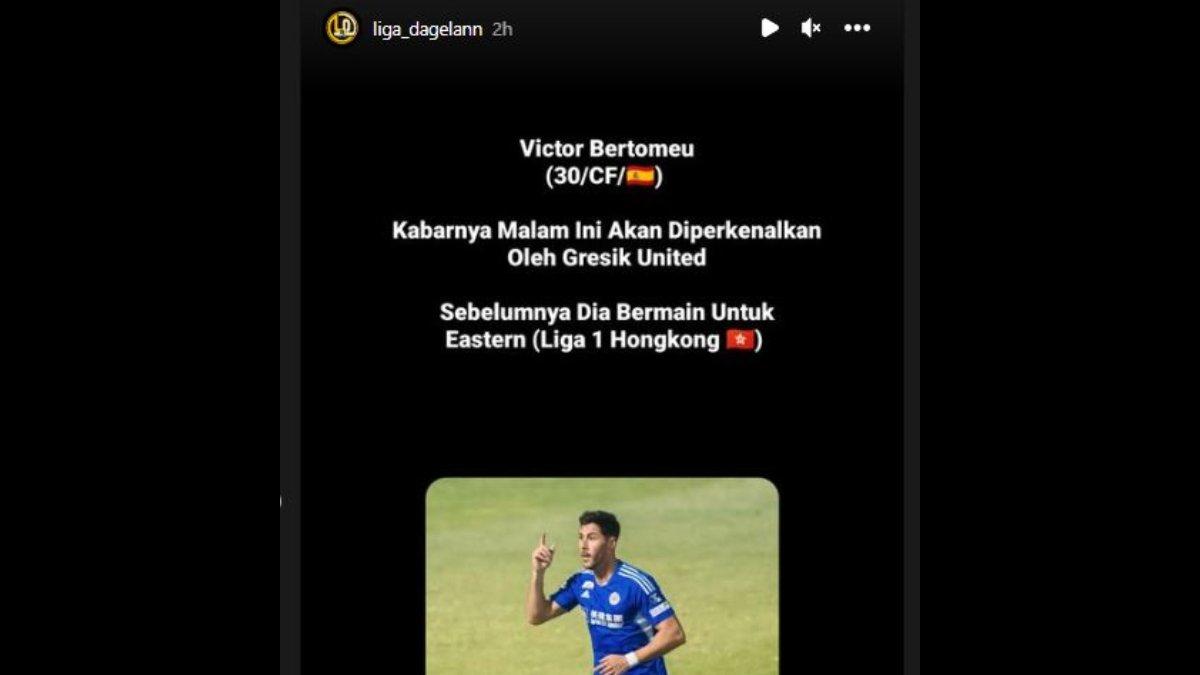 Rumor merapatnya sosok Victor Bertomeu ke Gresik United di Liga 2 2023 mendatang.