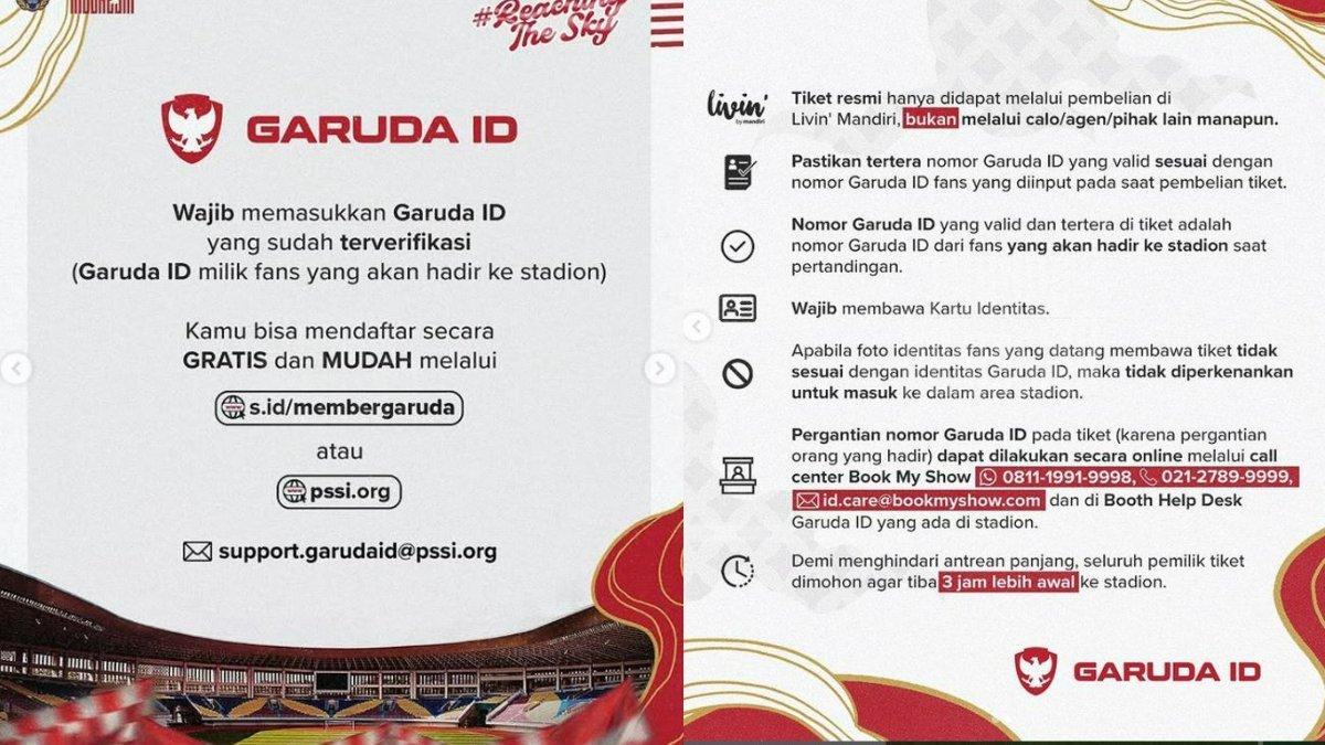 Cara beli tiket nonton Timnas Indonesia pakai Garuda ID via Livin Mandiri