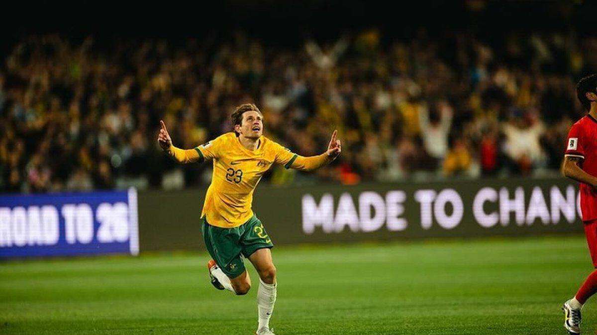 PROFIL PEMAIN - Selebrasi Craig Goodwin penyerang asal Australia. Terbaru, Craig Goodwin menjadi satu di antara pemain yang patut diwaspadai Timnas Indonesia.  (instagram/craiggoodwin16)