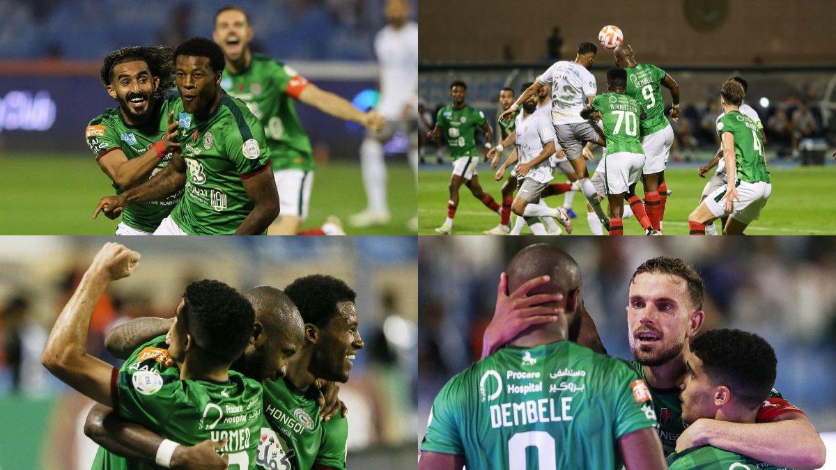 Cuplikan Foto Pemain Al Ettifaq saat melawan Al Taee