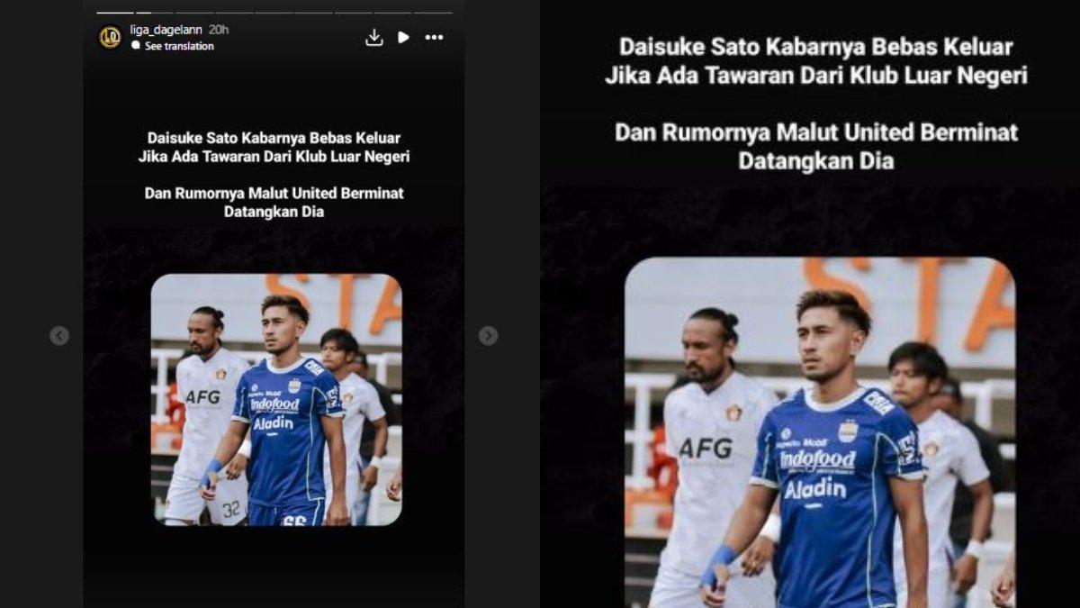Daisuke Sato santer masuk ke dalam lis bidikan Malut United musim depan.