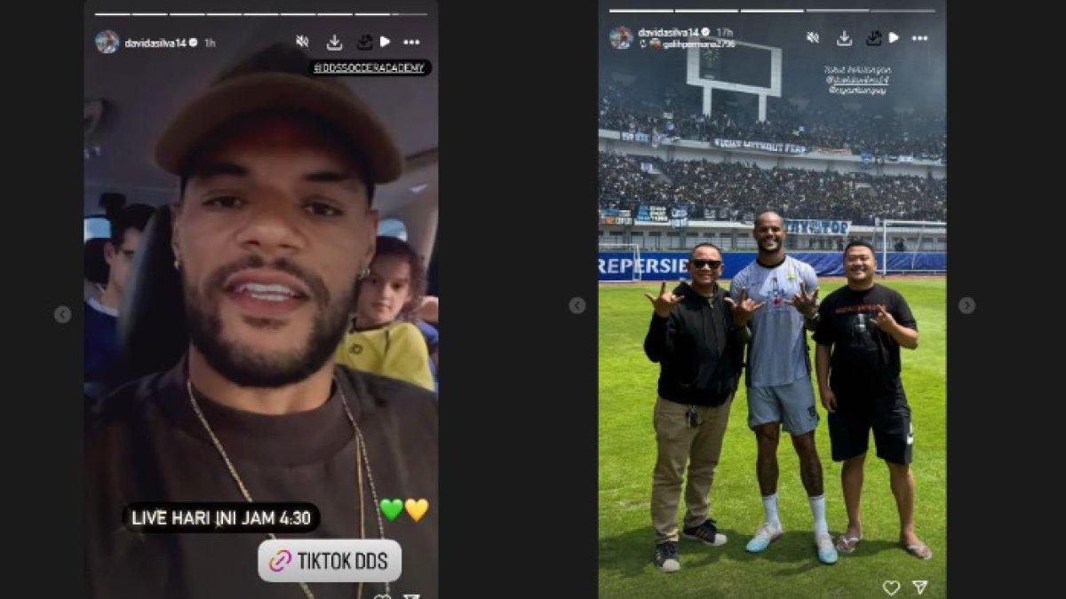 INDIKASI DAVID DA SILVA OUT - Potret David da Silva dengan kode hijau kuning (kiri) dan kegelisahan Bobotoh (kanan).