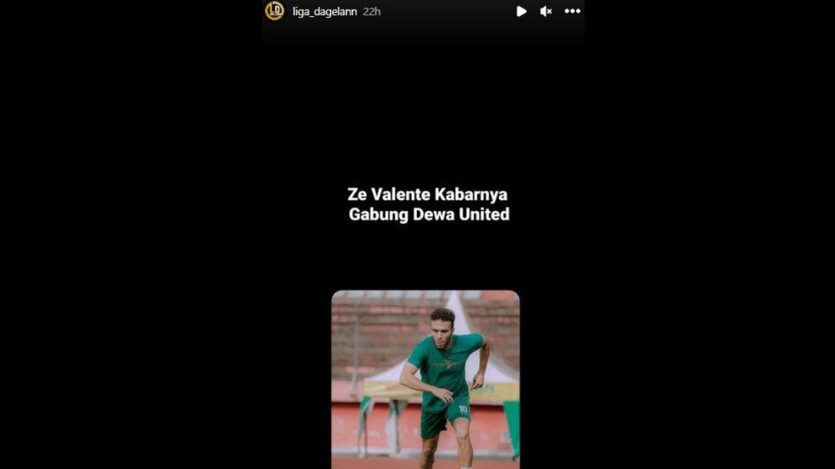 Rumor digaetnya Ze Valente oleh Dewa United di putaran kedua Liga 1 2023.