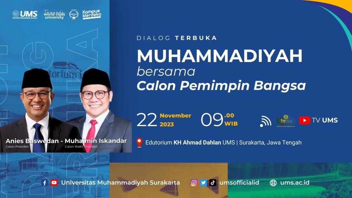 Dialog Muhammadiyah hadirkan Anies Baswedan dan Muhaimin Iskandar, Rabu 22 November 2023