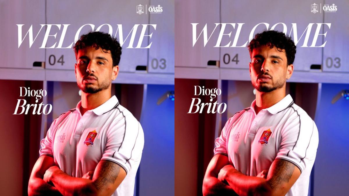 SKUAD PERSIJAP JEPARA - Potret Diogo Brito saat diresmikan Persijap Jepara, Selasa, 22 Juli 2025.