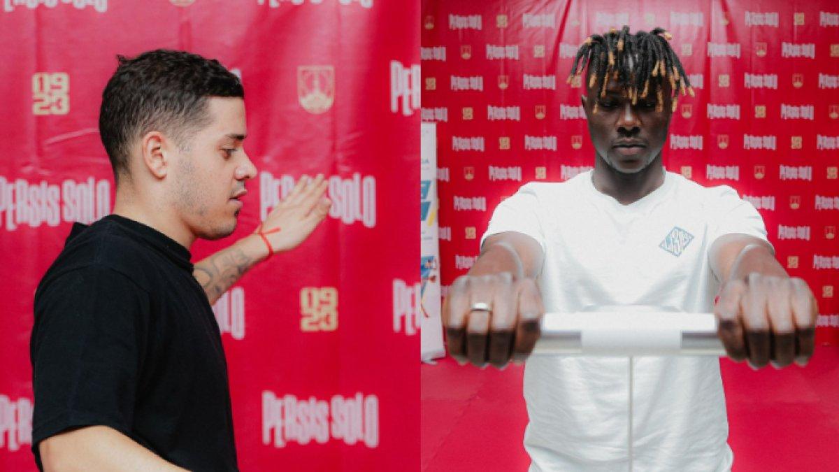 Dua pemain asing Alexis Messidoro dan Moussa Sidibe mengikuti medical check up bersama Persis Solo, Jumat (28/6/2024).