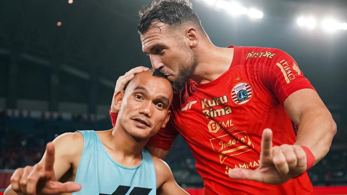 Potret sosok Riko Simanjuntak (kiri) dan Marko Simic (kanan) yang sempat menjadi duet maut di Persija Jakarta beberapa waktu silam.