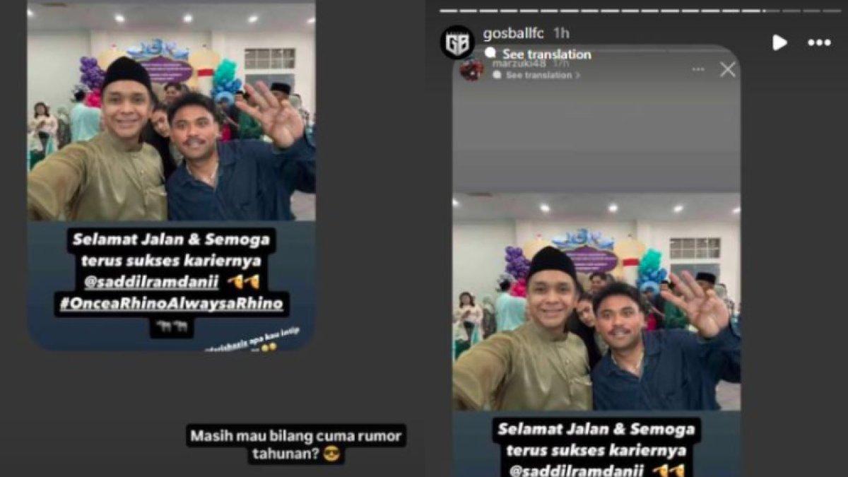 RUMOR TRANSFER - Mantan tokoh penting Sabah FC, Ahmad Marzuki Nasir ucapkan pamitan kepada Saddil Ramdani, Selasa (15/4), segera gabung Persib Bandung?