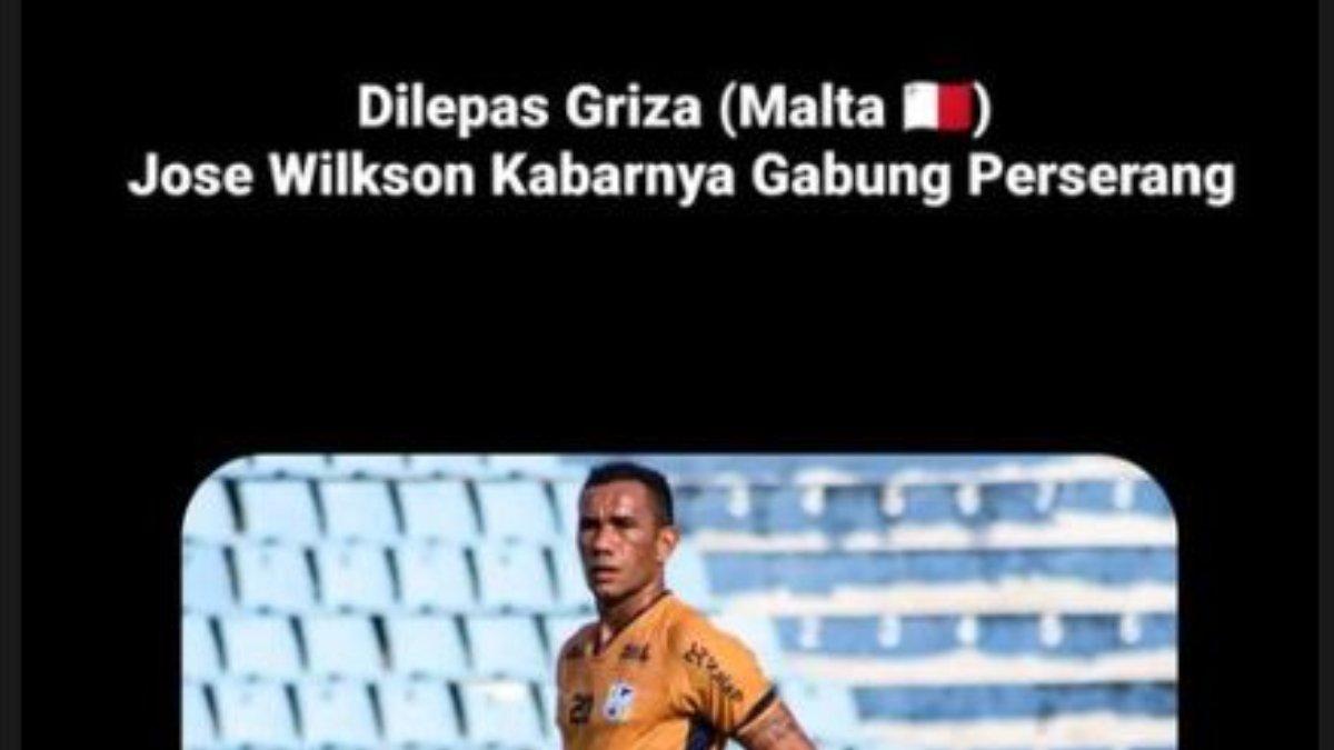 Rumor diminatinya eks Persebaya Surabaya dan Persela Lamongan, yakni Jose Wilkson oleh Perserang Banten di Liga 2 2023.