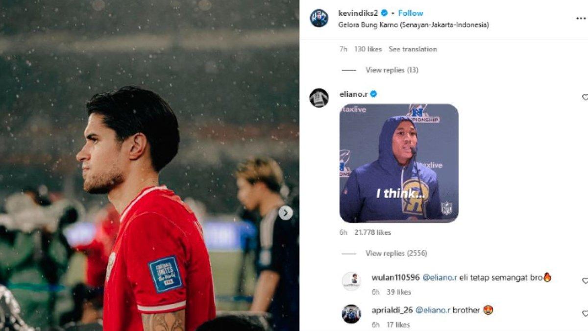 Eliano Reijnders ikut memberi komentar atas debutnya Kevin Diks di Timnas Indonesia, yang disambut ucapan haru fans Garuda, Sabtu (16/11).