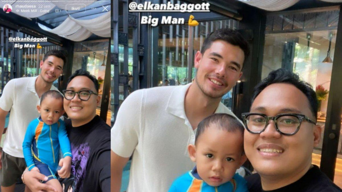 Elkan Baggott foto bersama fans di Bali jelang TC Timnas Indonesia