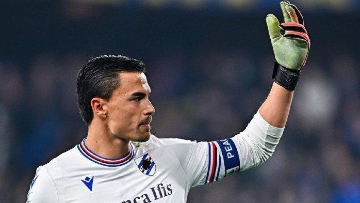 PROFIL PEMAIN - Kiper keturunan Indonesia Emil Audero saat masih berseragam Samdoria di Serie A.