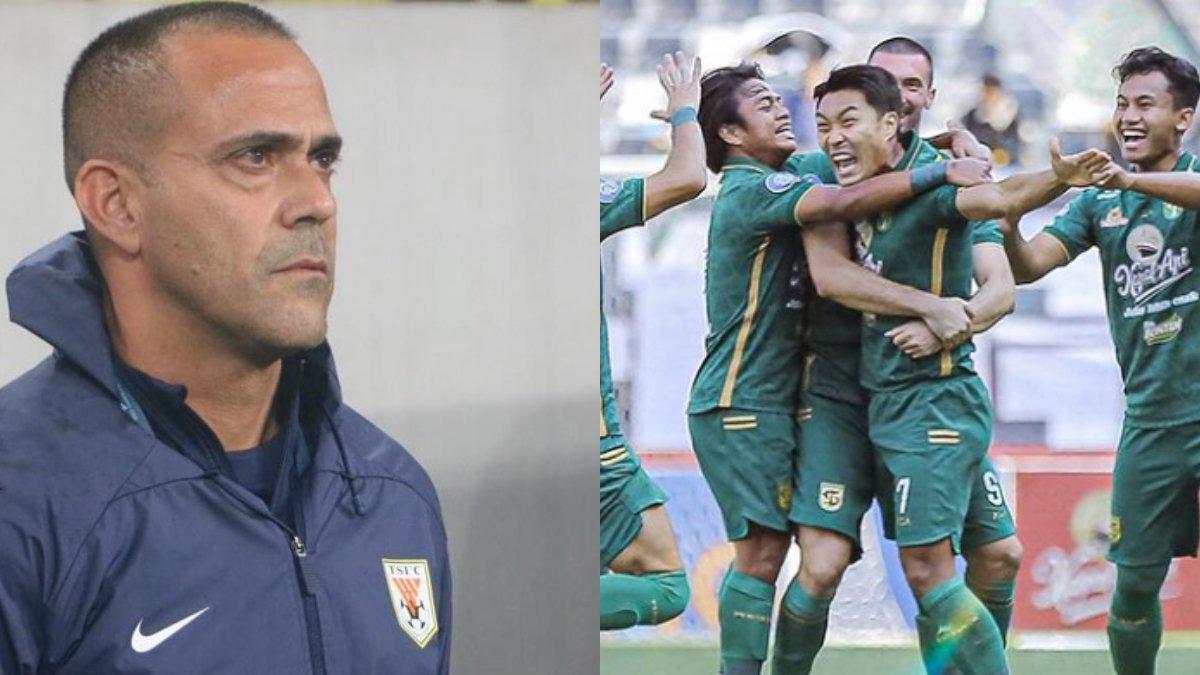 Sosok Fabio Lefundes (kiri) dan skuad Persebaya Surabaya musim 2023/2024 (kanan).