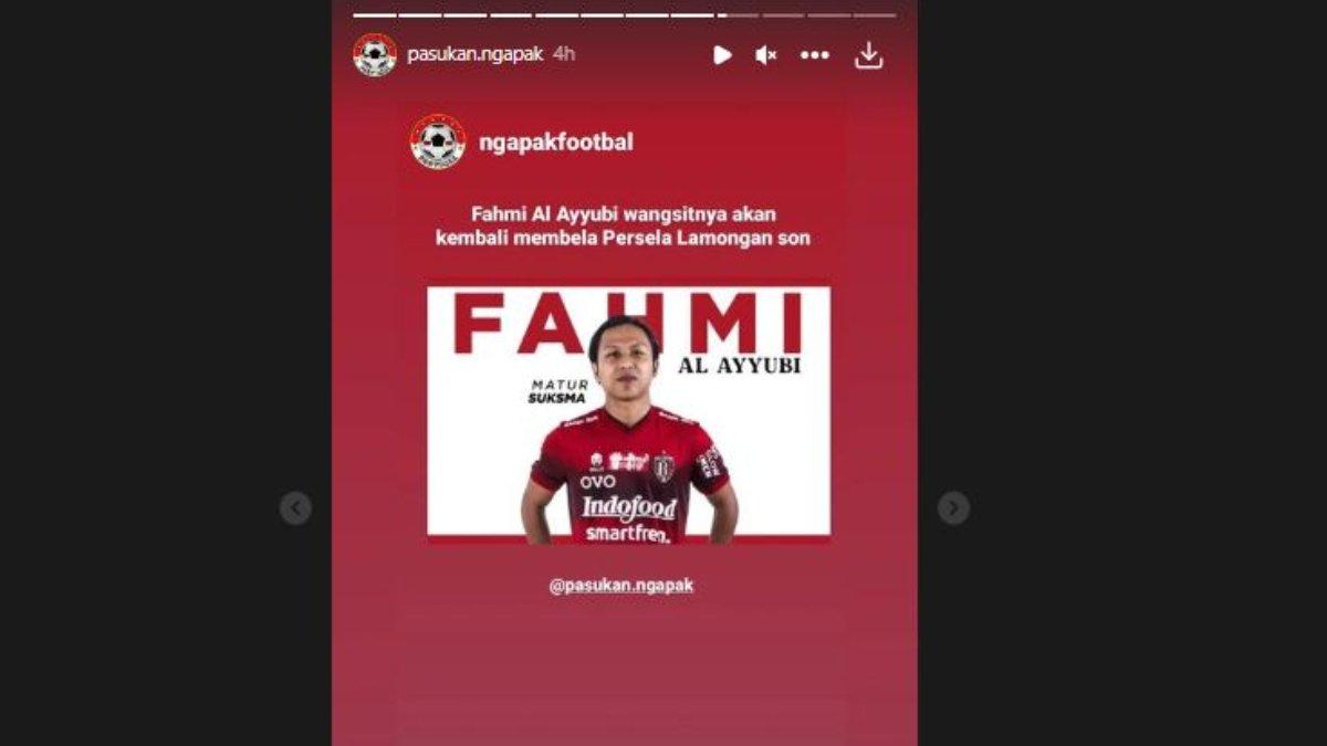 Fahmi Al-Ayyubi masuk ke dalam lis belanja Persela Lamongan.