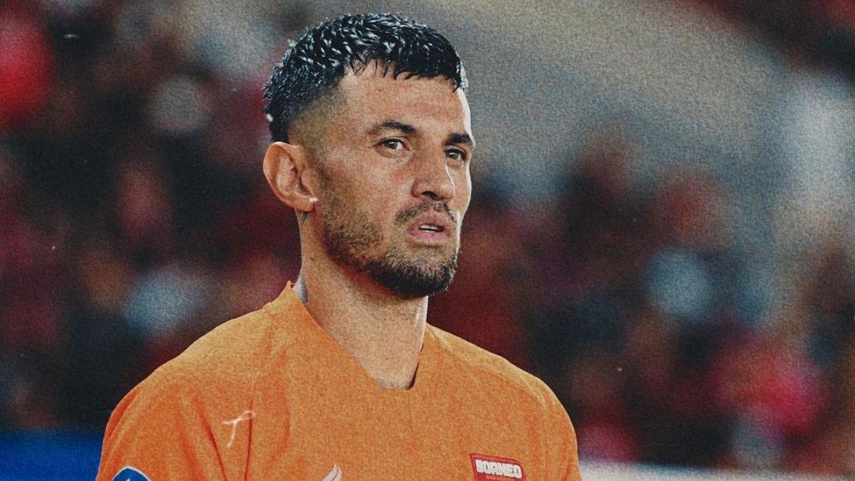 Potret Stefano Lilipaly saat berseragam Borneo FC.