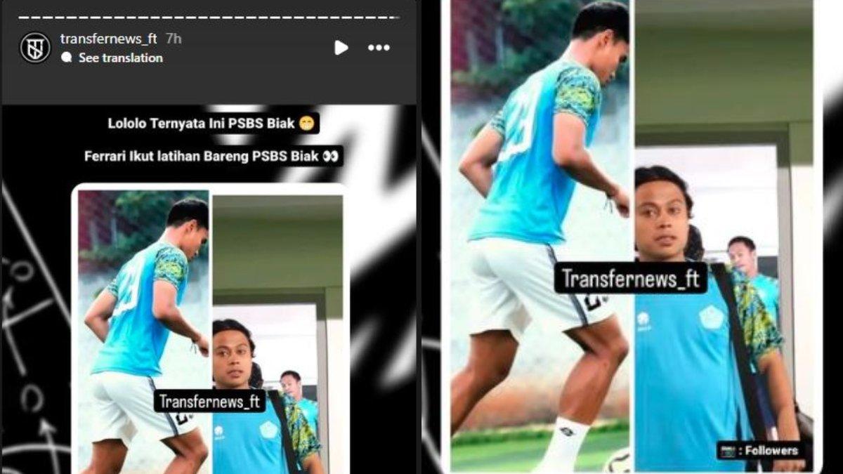RUMOR - Bek Persija Jakarta Muhammad Ferarri justru terindikasi condong ke PSBS Biak setelah kepergok ikut latihan bersama Badai Pasifik alih-alih dengan Bhayangkara FC, Kamis, 20 Juni 2024.