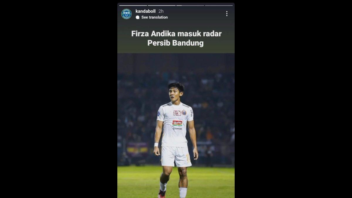 Rumor bek Persija Jakarta, Firza Andika yang kabarnya diminati oleh Persib Bandung jelang bursa transfer paruh kedua Liga 1 2023.
