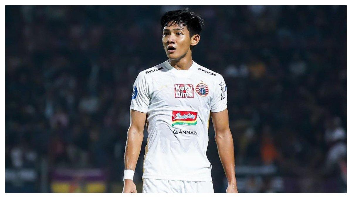 Foto Firza Andika saat berseragam jersey Persija Jakarta.