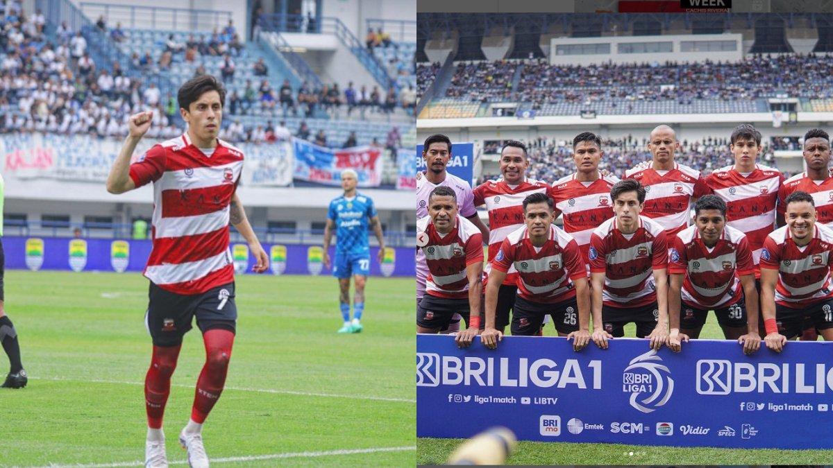 Foto Franscisco Rivera bersama klub Madura United FC.
