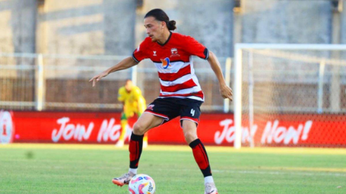Gelandang Madura United keturunan Indonesia, Jordy Wehrmann saat berlaga di Liga 1 2024/2025.