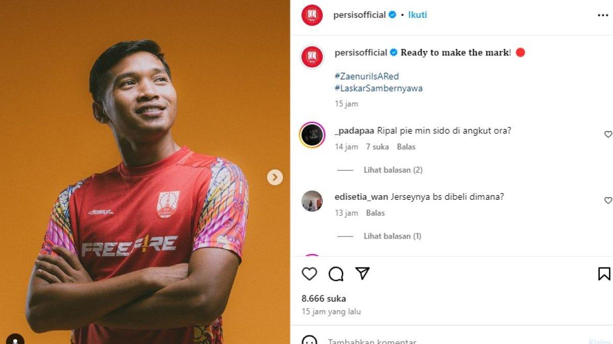 Foto Mochammad Zaenuri yang diunggah oleh akun Instagram @persisofficial pada 30/6/2024. caption: ???????????????????? ???????? ???????????????? ???????????? ????????????????!