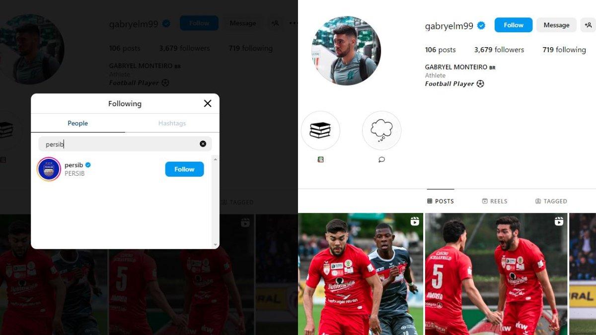 Sosok gelandang asal Brasil jebolan Liga Austria, yakni Gabryel Monteiro kepergok mengikuti Instagram Persib Bandung jelang Liga 1 2024. Aksi dari Gabryel Monteiro tersebut tak menutup kemungkinan merupakan kode agar dirinya direkrut oleh Persib Bandung di Liga 1 2024 mendatang.