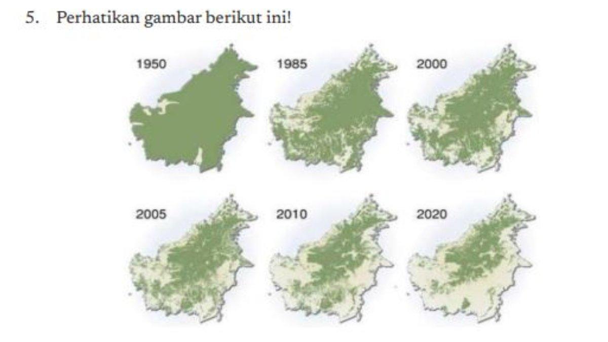 Gambar Peta dalam soal nomor 5