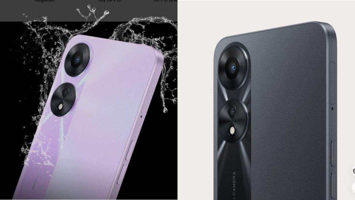 Berikut warna smartphone Oppo A78 5G Ungu (kiri) dan (Hitam ) kanan. Oppo A78 5G tahan dari cipratan air seperti digambar.