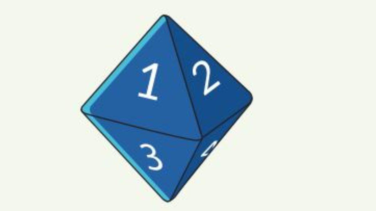 Gambar Dadu Berbentuk Oktahedral