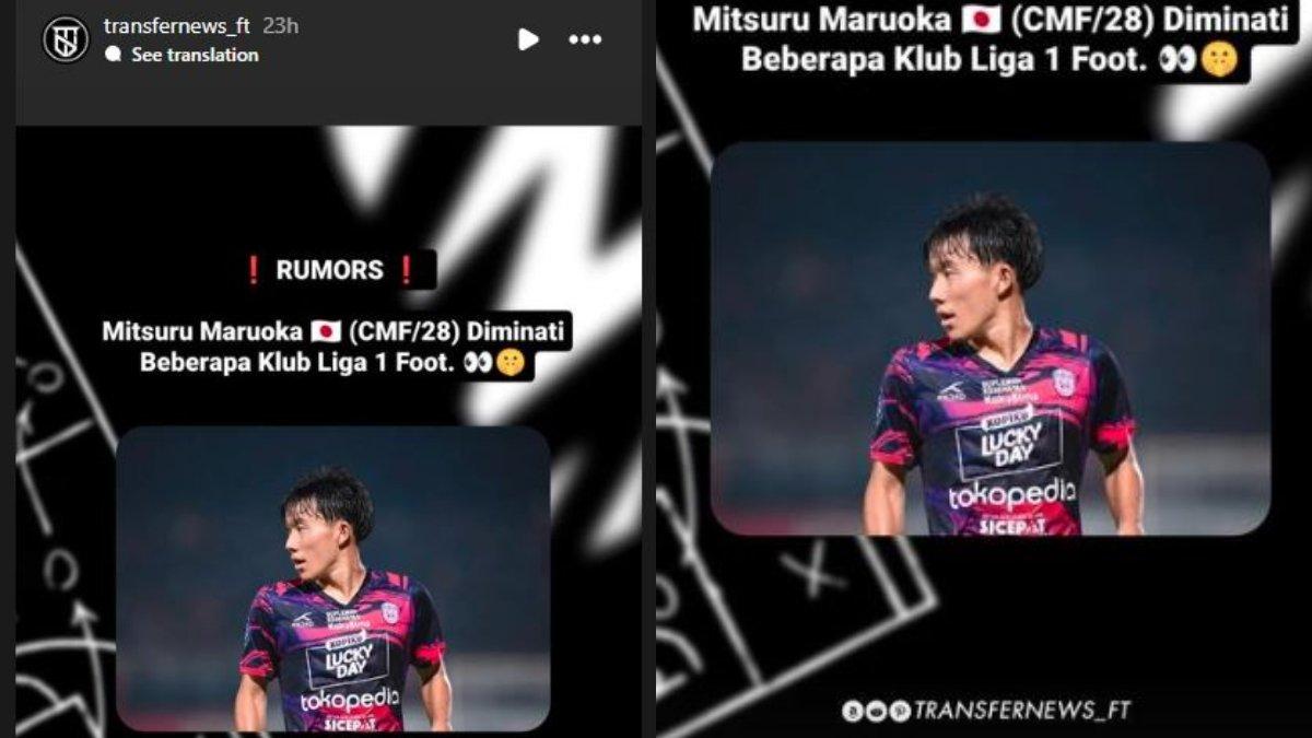 Rumor gelandang RANS Nusantara FC asal Jepang, yakni Mitsuru Maruoka yang berpotensi hengkang di akhir gelaran Liga 1 2023 kelak, Kamis, 2 Mei 2024.
