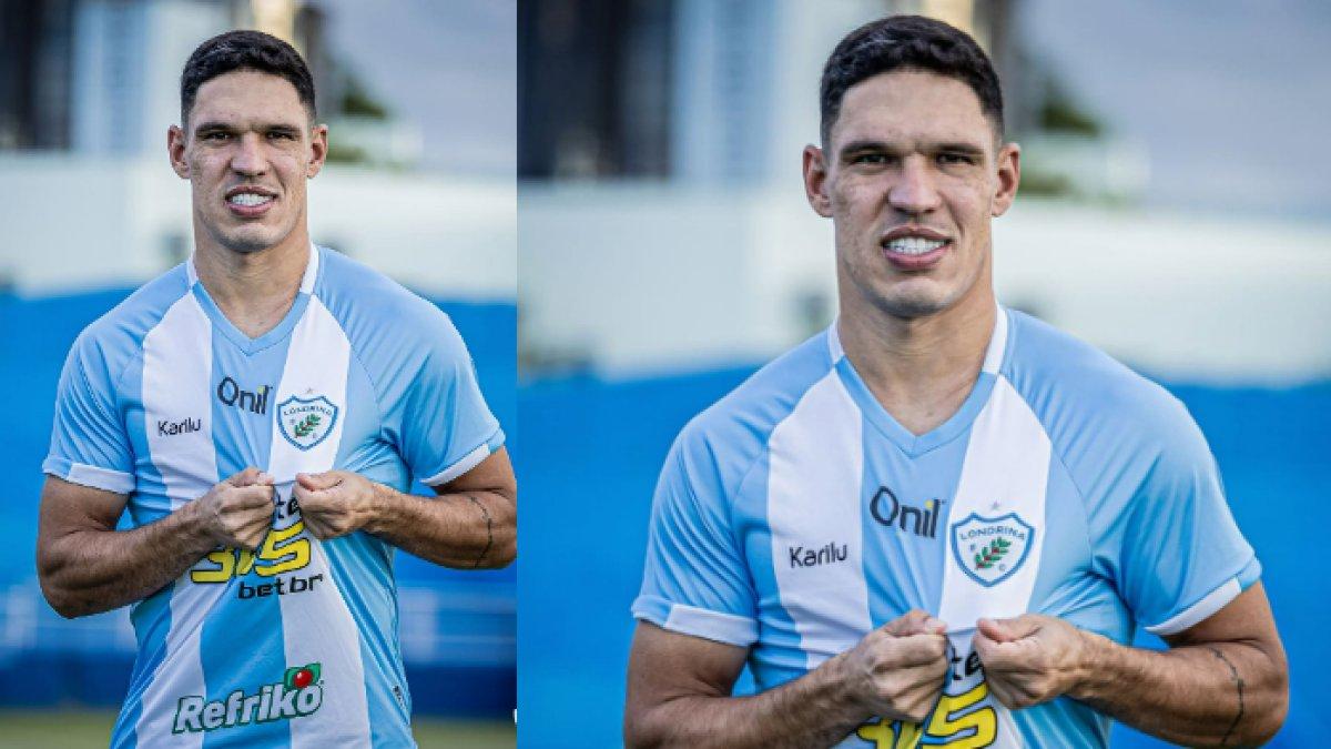 Gelandang bertahan asal Brasil, Sousa saat berseragam Londrina-PR. Dirinya dikabarkan akan gabung Persija Jakarta untuk musim 2025/2026.