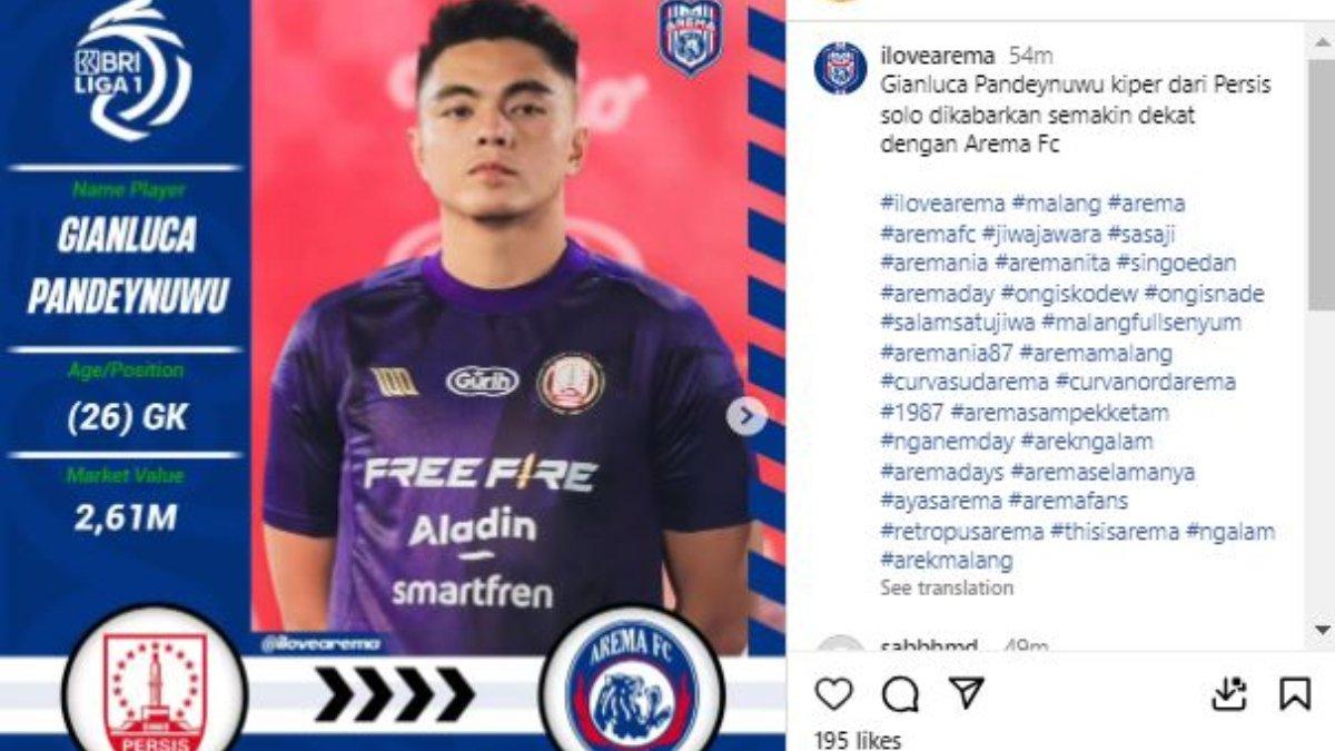 Gianluca Pandeynuwu Arema FC
