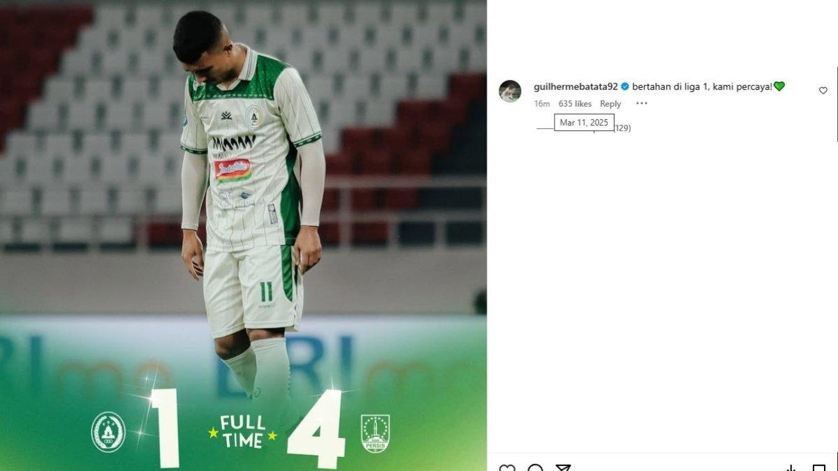 Guilherme Batata mengomentari kekalahan 1-4 PSS Sleman dari Persis Solo di pekan ke-27 Liga 1 2024/2025, Selasa, 11 Maret 2025.