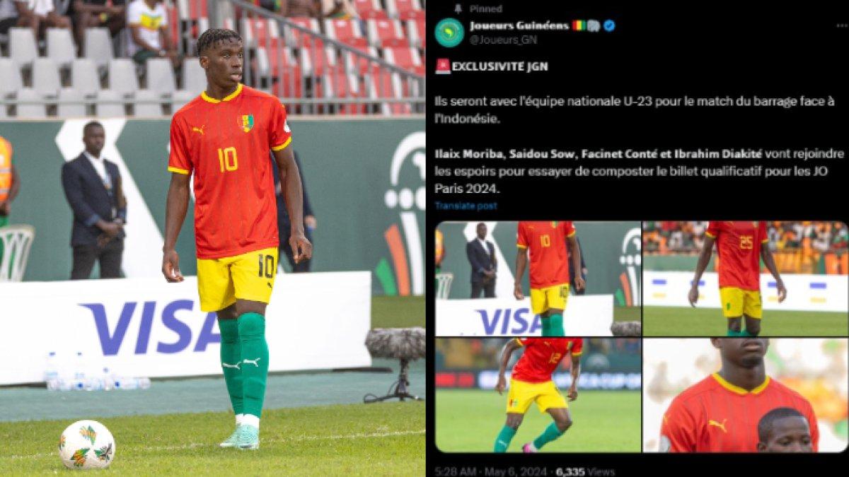 Guinea umumkan 4 pemain baru yang akan lawan Timnas U-23 Indonesia