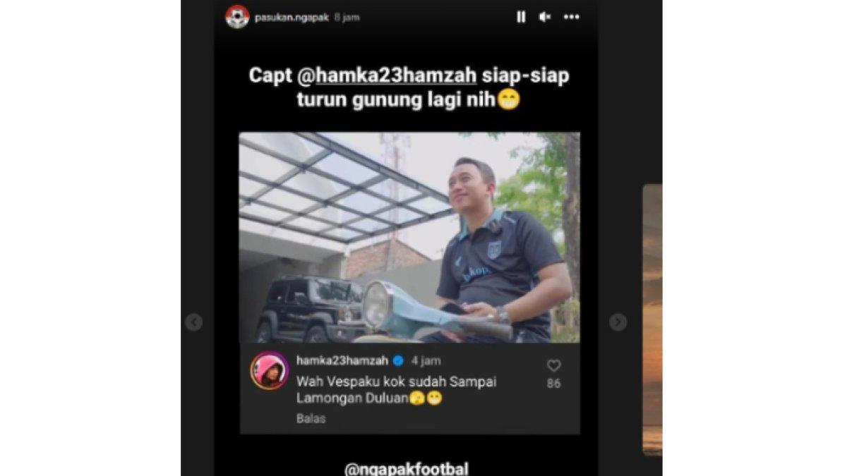 Hamka Hamzah unggah kode akan berada di tim Persela Lamongan