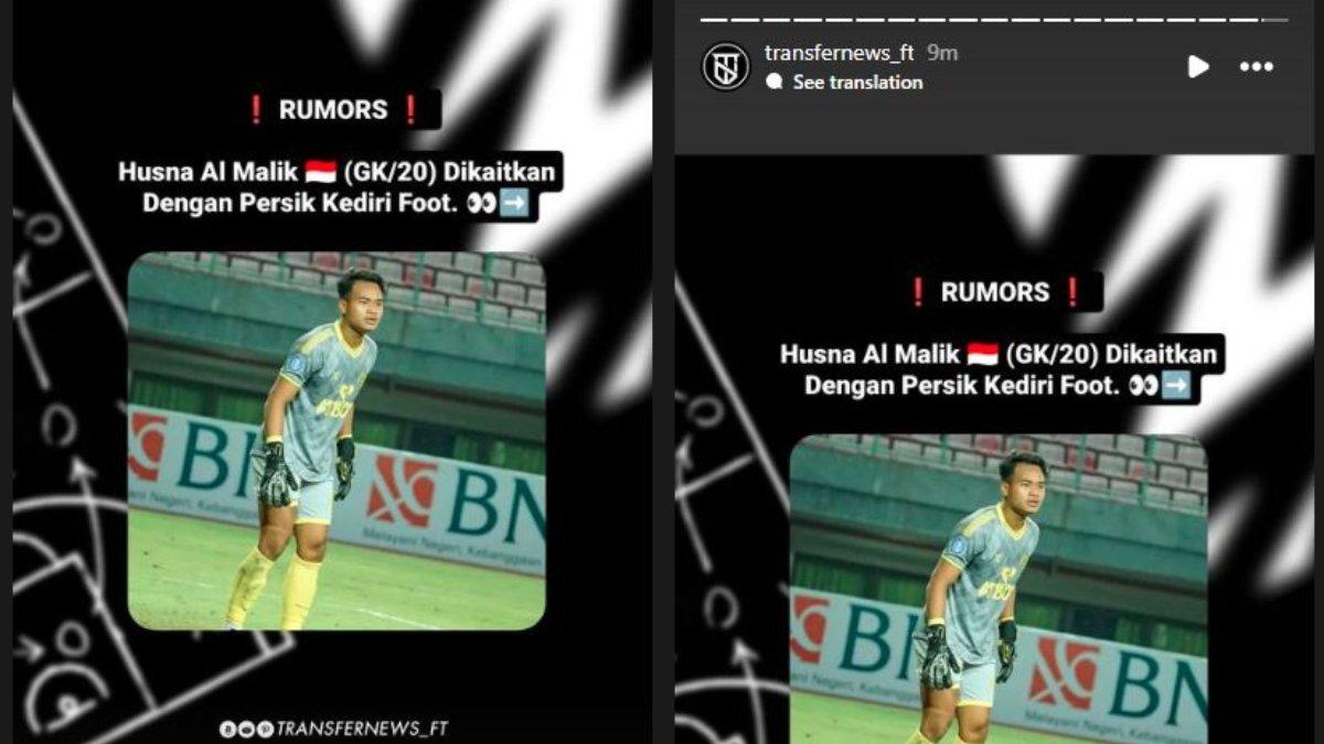 Rumor sosok Husna Al Malik yang dilirik oleh Persik Kediri dan kans hengkang dari Persikabo 1973 di musim 2024/2025 kelak.