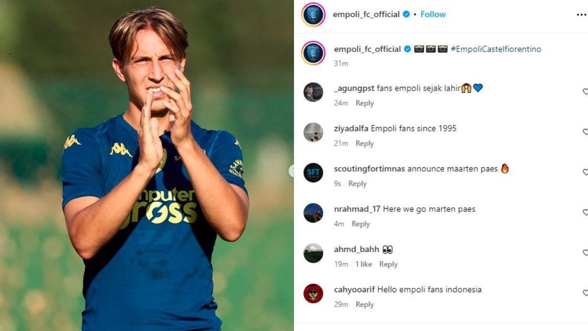 Para pendukung Timnas Indonesia mulai membanjiri Instagram Empoli seiring munculnya rumor klub Serie A Italia tersebut hendak merekrut Maarten Paes dari FC Dallas. Maarten Paes sendiri adalah calon kiper Timnas Indonesia yang sudah menjadi WNI dan tinggal menunggu proses perpindahan federasi saja yang masih terganjal.
