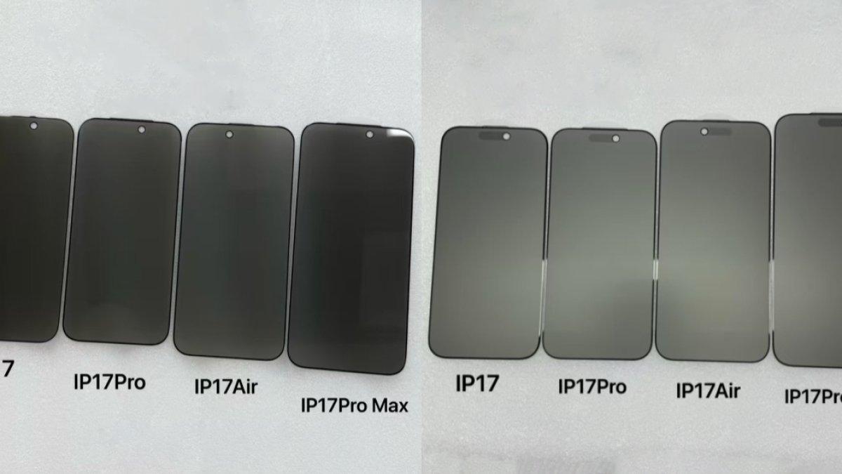 IPHONE 17 AIR - Desain bagian depan seluruh seri iPhone 17