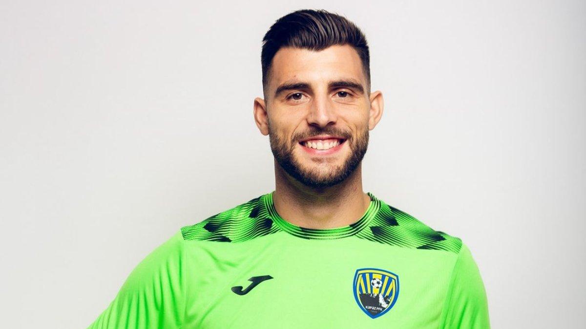 Potret kiper Portugal yang sempat bermain di Liga Azerbaizan bersama Kapaz PFK, Igor Rodrigues. Igor Rodrigues kini tengah dikaitkan dengan Persita Tangerang untuk gelaran Liga 1 2024.