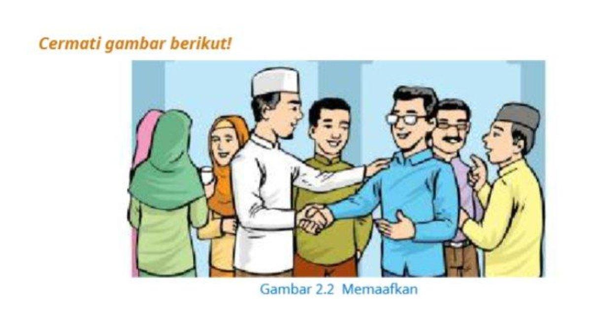 Ilustrai memaafkan pada Buku PAI Kelas 6 SD/MI Kurikulum Merdeka Halaman 37.