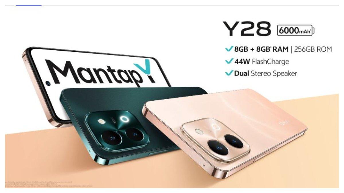 Ilustrasi HP Vivo Y28. HP Vivo Y28 memiliki tenaga baterai yang cukup besar, 6000 mAh yang dibanderol dengan harga Rp 2 jutaan.