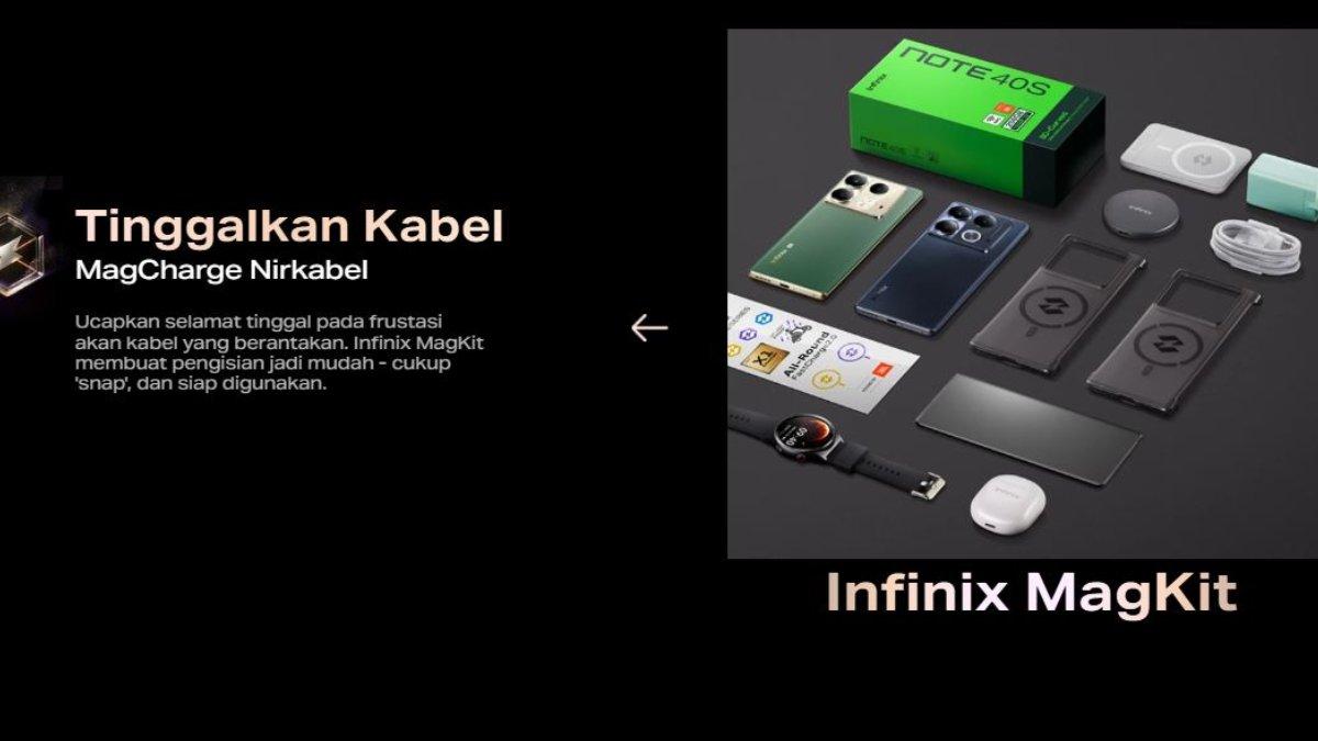 Infinix Note 40s: MagCharge Nirkabel.
