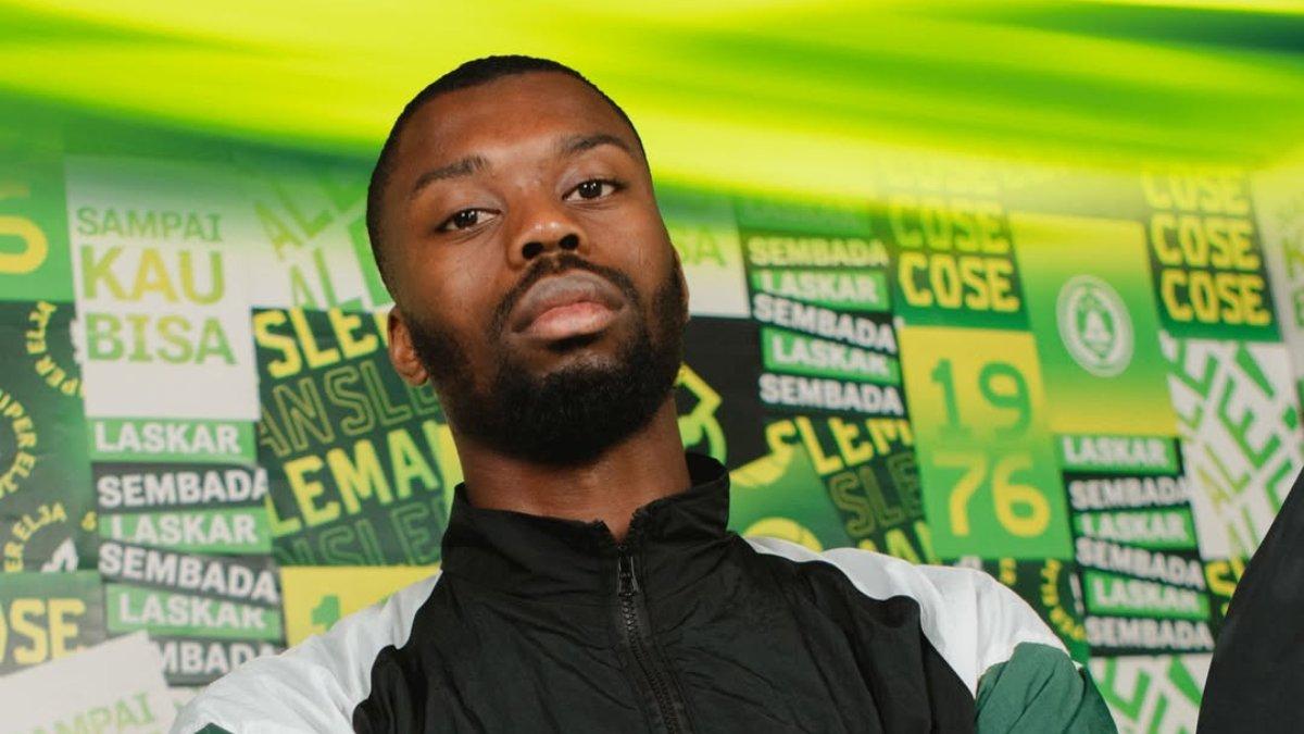 PROFIL PEMAIN - Potret Frederic Injai saat di perkenalkan PSS Sleman melalui akun Instagramnya pada Sabtu (12/7/2025)