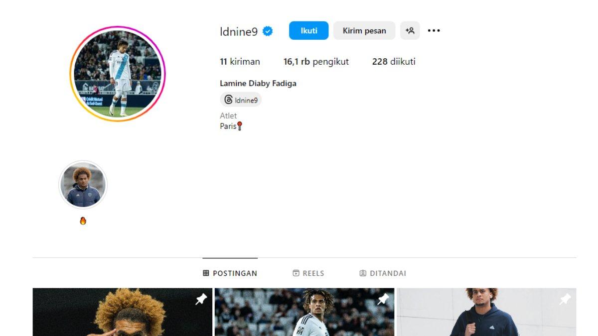 Instagram Lamine Diaby-Fadiga